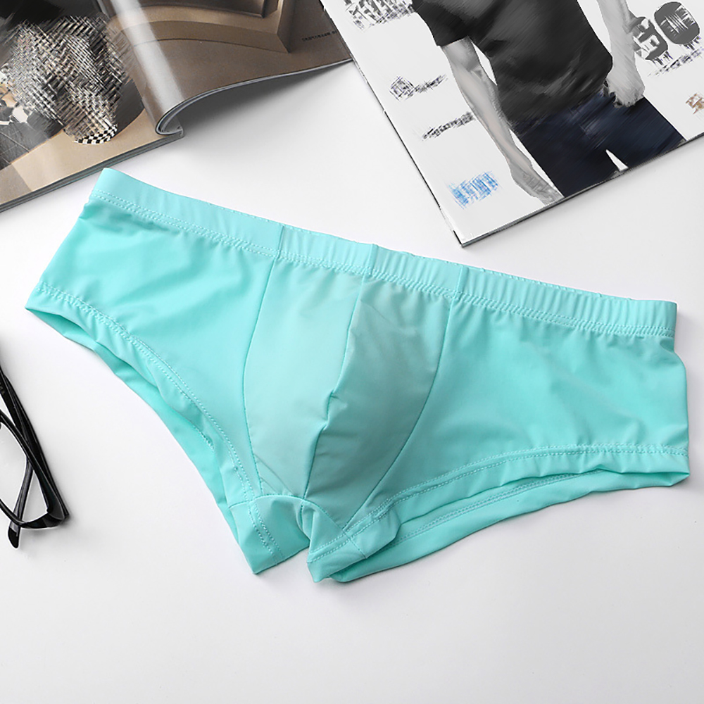 Pouch Boxer Pouch - Ice Silk Underwear Boxer Briefs Breathable