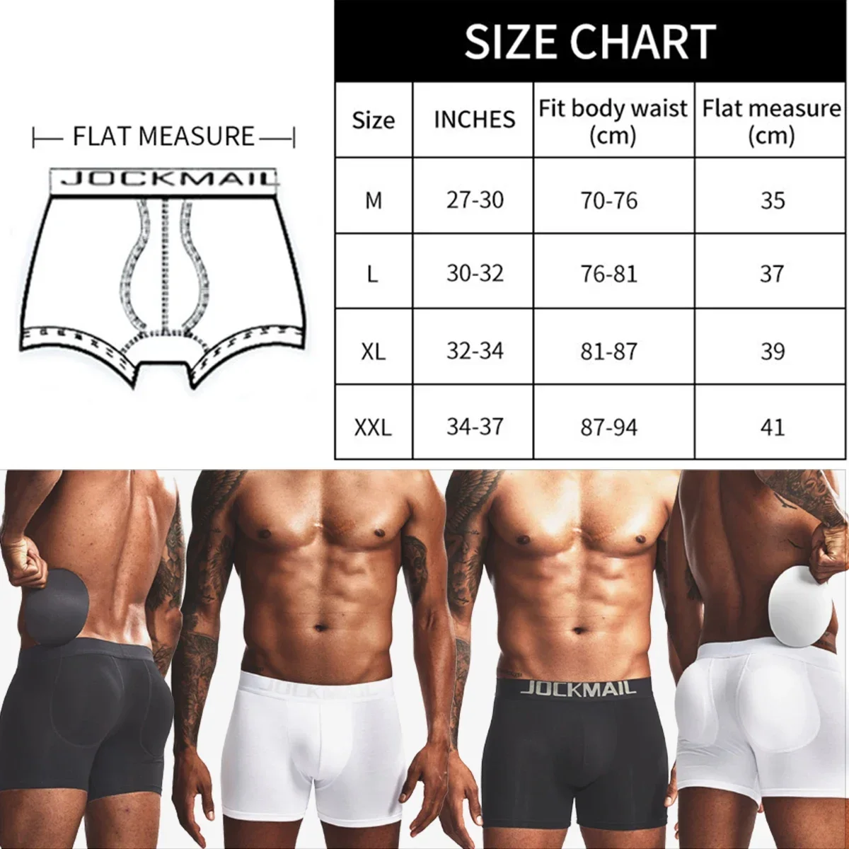 Men Comfortable Cotton Butt Li - đánh giá và giá Boxer Brief Pack Cotton