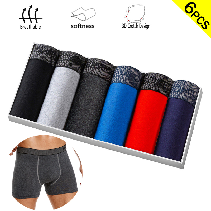 6pcs/pack Boxer Briefs Solid C - đánh giá và giá Boxer Brief Pack Cotton