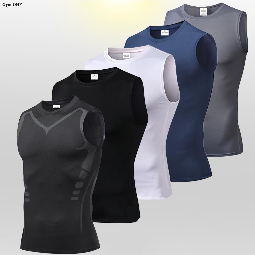 Men's Compression Tank Tops Gy - đánh giá và giá Sleeveless Undershirt