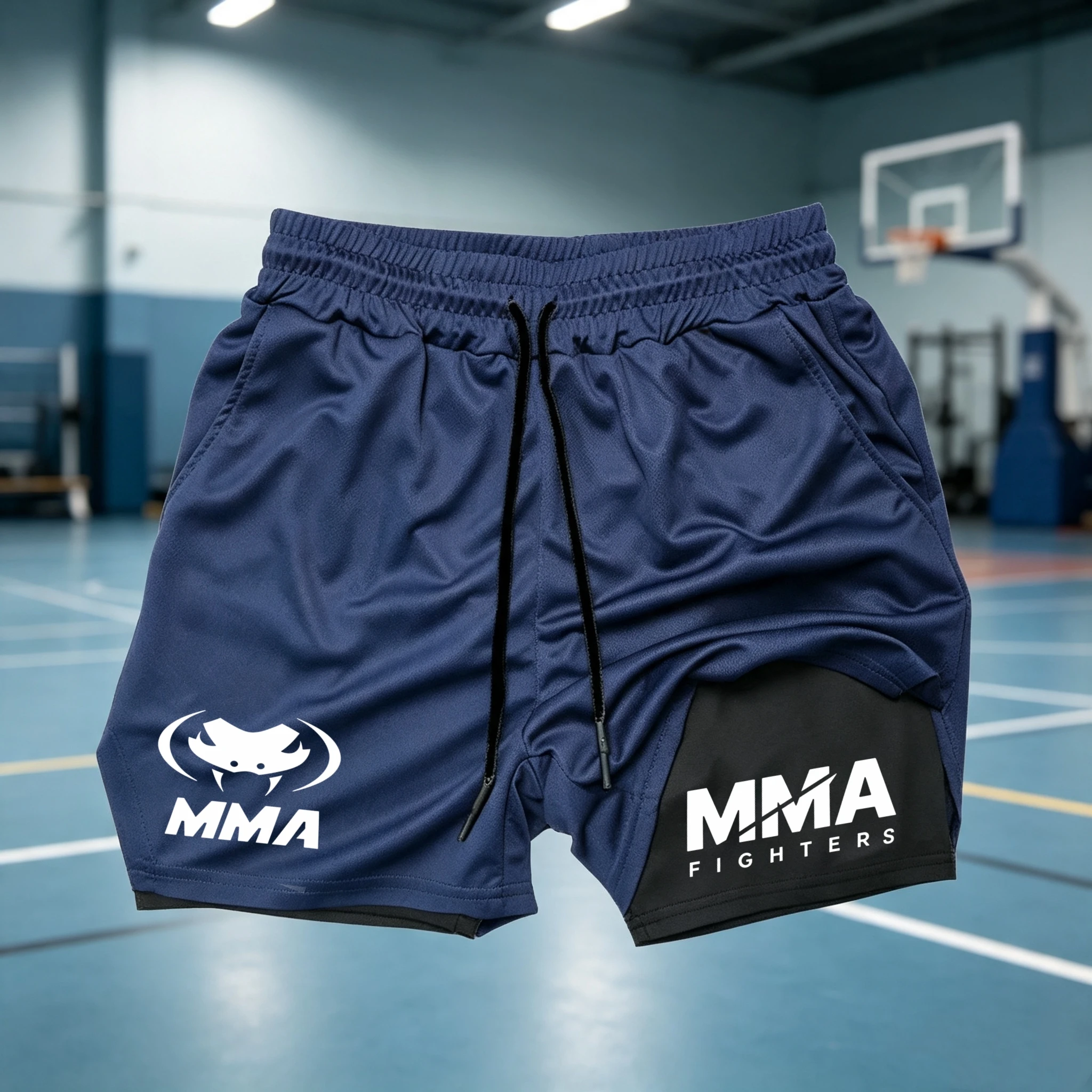 2 in 1 MMA Fighter Shorts Men' - đánh giá và giá Compression Shorts Athletes