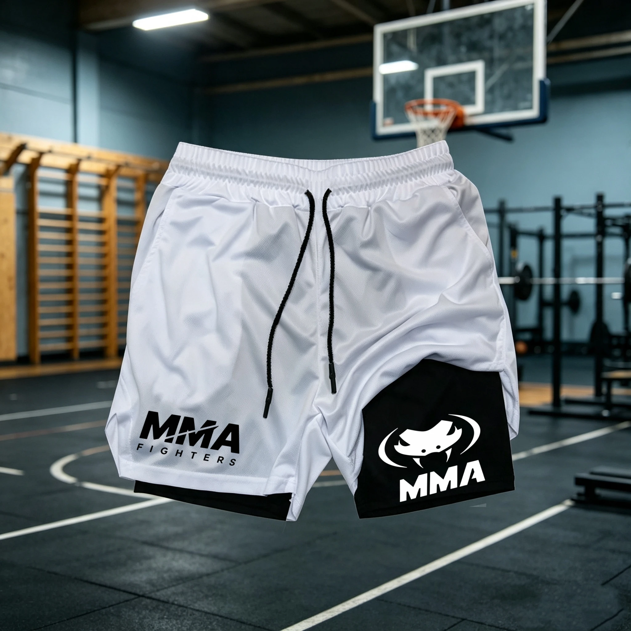 2 in 1 MMA Fighter Shorts Men' - đánh giá và giá Compression Shorts Athletes